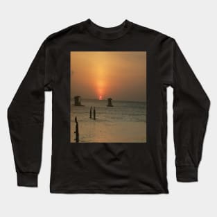 Beautiful Sunset. Matabungkay Batangas Philippines Long Sleeve T-Shirt